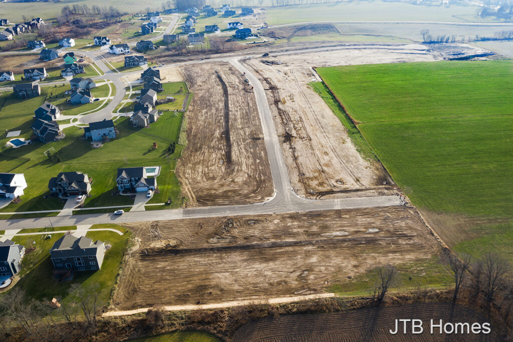 Railside neighborhood in Byron Center, MI. JTB Homes.